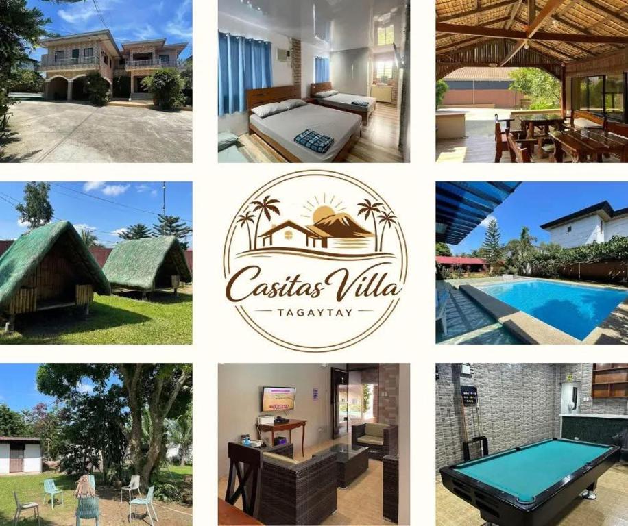 Casita Villa in Alfonso features cozy rooms, a pool, outdoor huts, and recreational areas, perfect for a relaxing getaway.