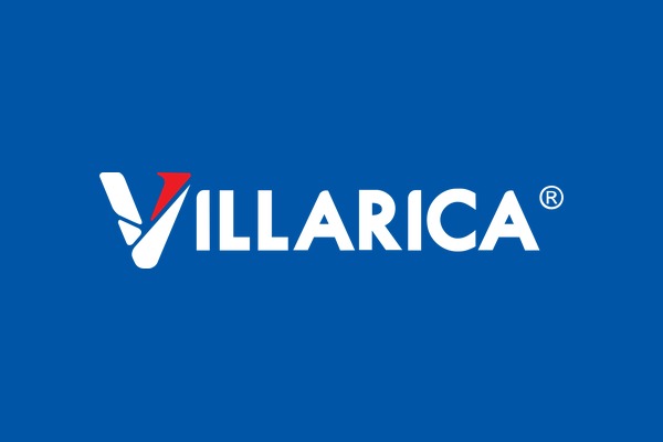 Villarica Pawnshop Naic Ibayo logo on a blue background, featuring bold white and red lettering.