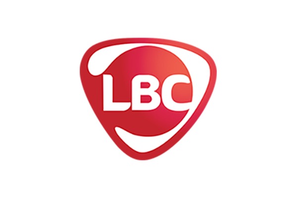 LBC Express Bahayang Pagasa Bacoor logo in red and white, featuring a stylized triangle with curved edges.